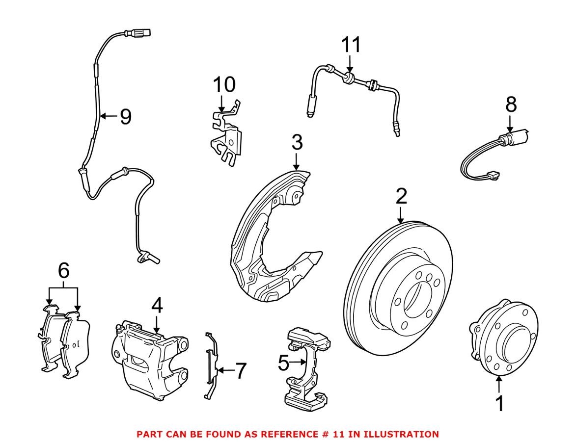 BMW Brake Hose - Front 34306790550